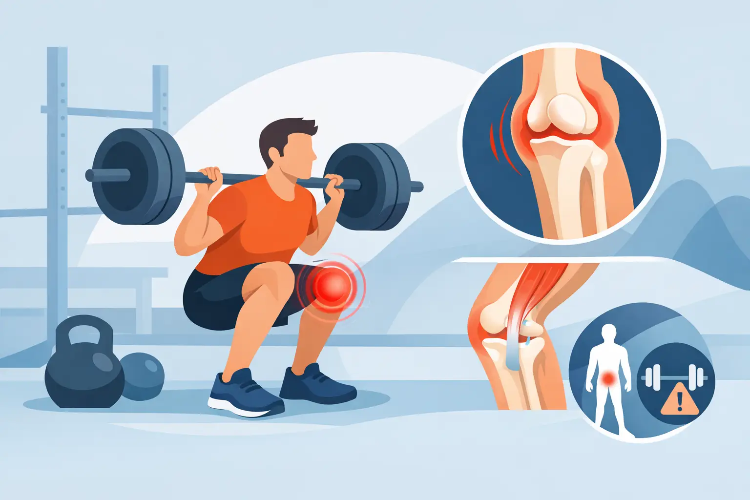 Dolor de rodilla al hacer sentadillas: causas