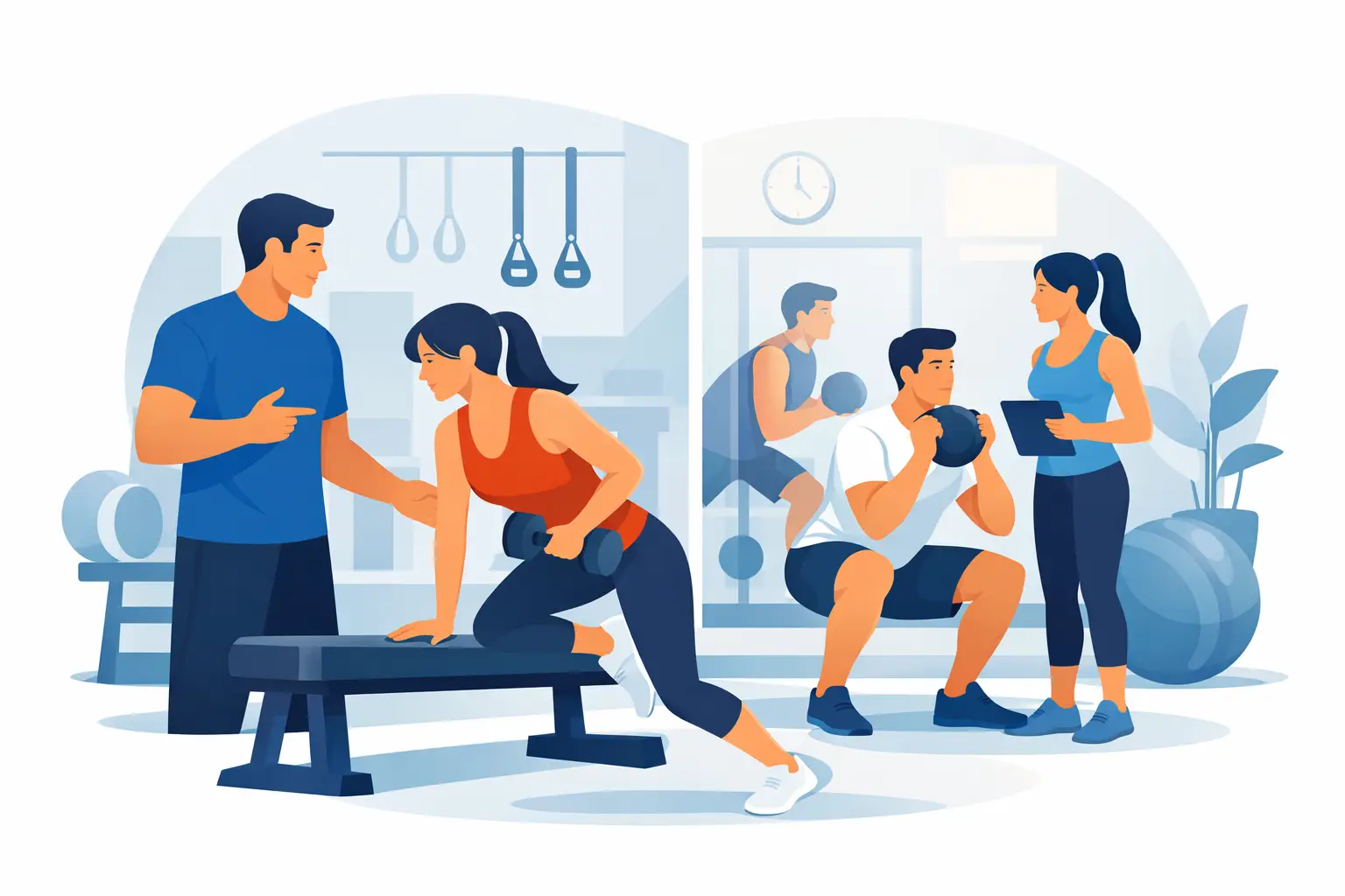 Cómo funciona el entrenamiento semiprivado