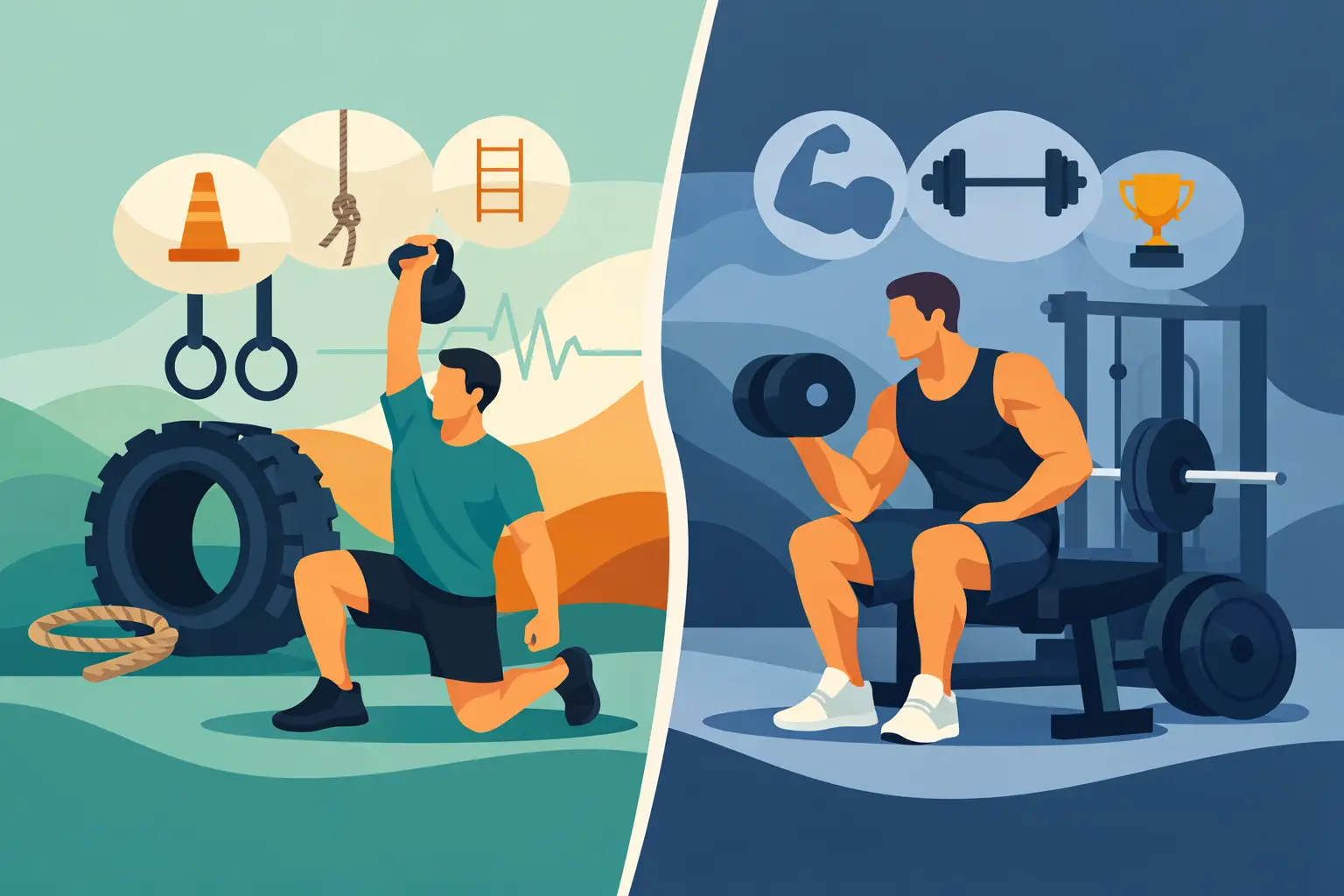 Fuerza funcional vs musculación tradicional
