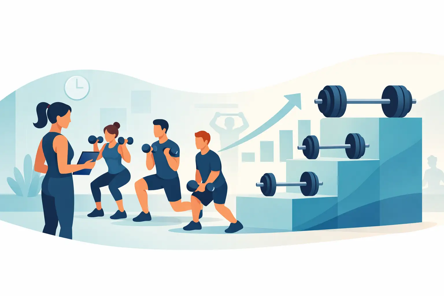 Progressive overload for group training