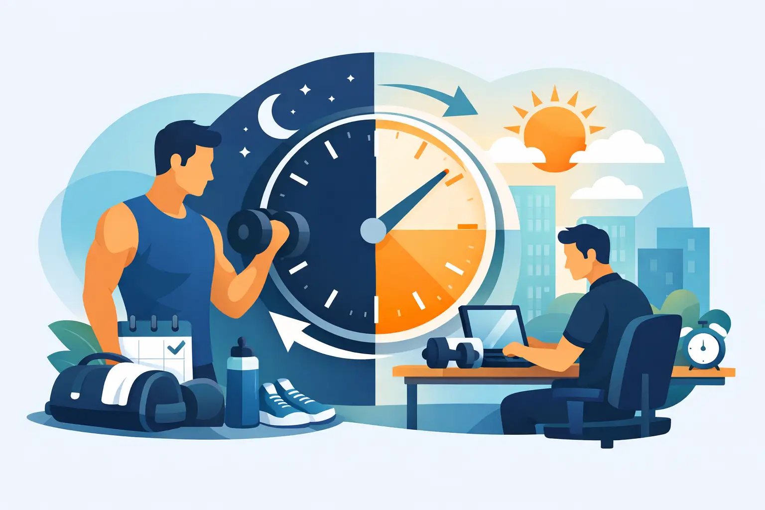 Cómo entrenar con horarios rotativos