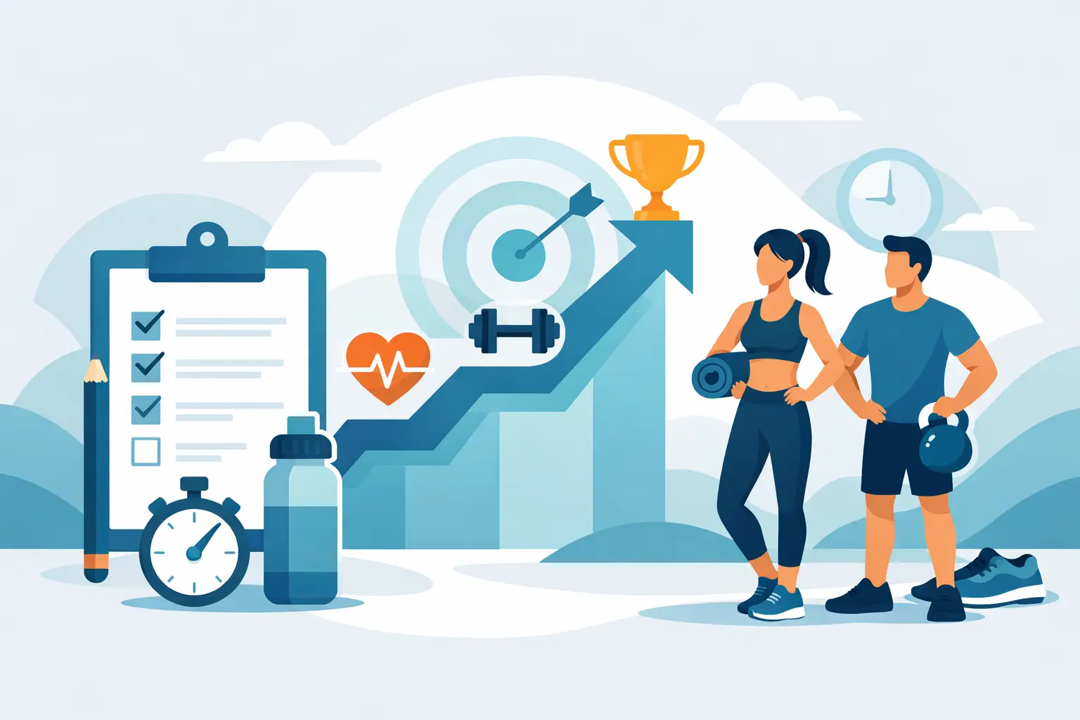Cómo organizar objetivos fitness sin fallar