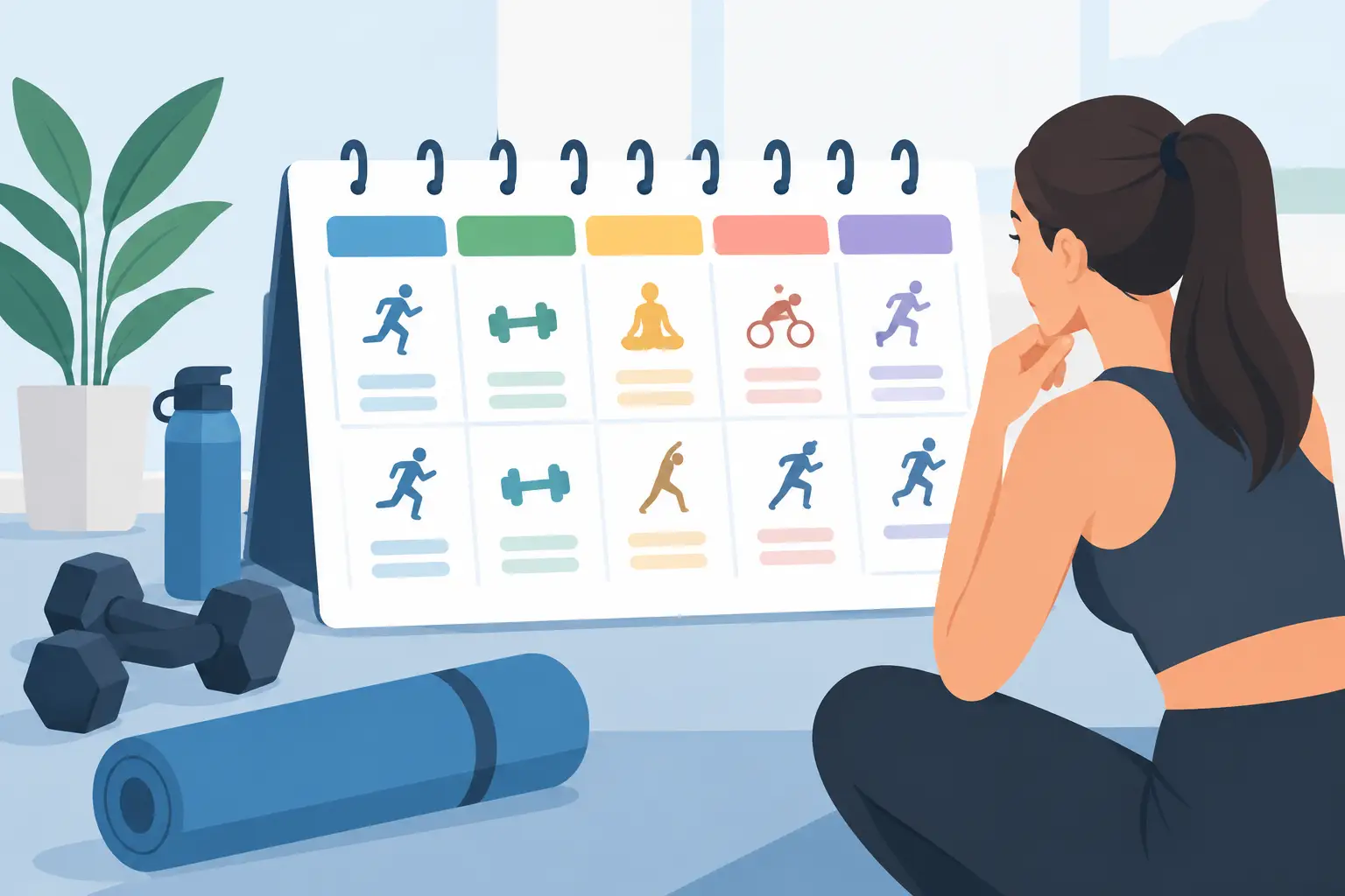 Cómo organizar sesiones semanales de entrenamiento